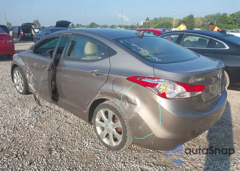 2012 Hyundai Elantra Limited из США, поврежденный, VIN 5NPDH4AE7CH144468